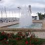 Real San Antonio, à la frontière du Portugal: allée piétonnière en bordure du port